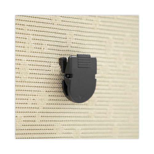 Image of Advantus Wall Clips For Fabric Panels, 40 Sheet Capacity, Black, 50/Box