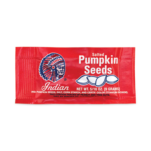 Indian Salted Pumpkin Seeds, 0.31 Oz Pouches, 36 Pouches/Pack, 2 Packs/Carton, Ships In 1-3 Business Days