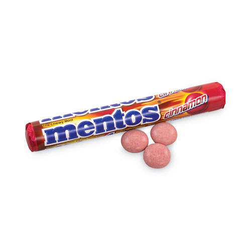 Mentos® Cinnamon Singles Chewy Mints, 1.32 Oz, 15 Rolls/Carton, Ships In 1-3 Business Days