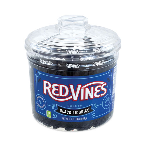 Black Licorice Twists, 3.5 lb Jar, Ships in 1-3 Business Days