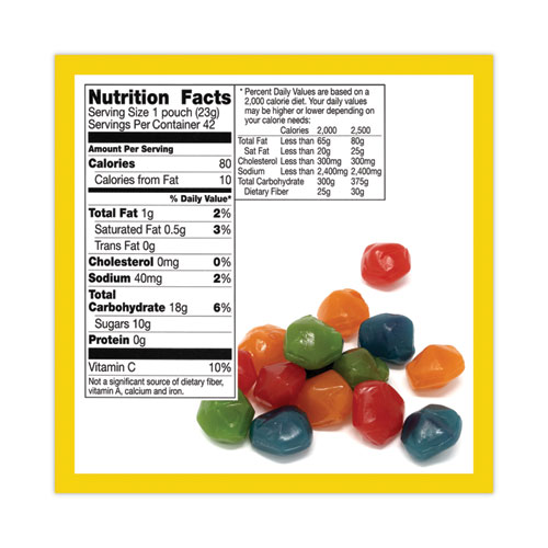 Image of Betty Crocker™ Fruit Gushers Fruit Snacks, Strawberry And Tropical Fruit Flavors, 0.8 Oz, 42 Pouches/Carton, Ships In 1-3 Business Days