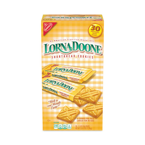 Lorna Doone Shortbread Cookies, 1.5 oz Packet, 30 Packets/Carton, Ships in 1-3 Business Days