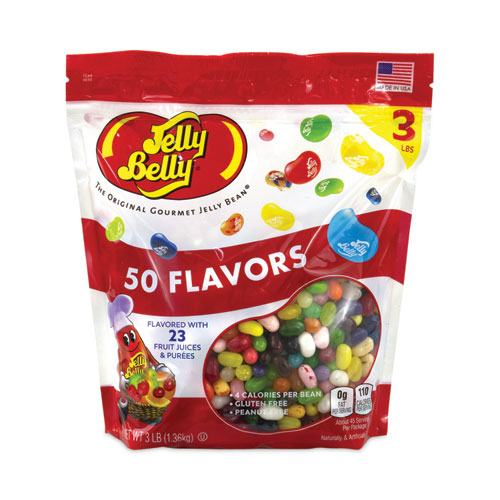 Image of Jelly Belly® 50 Flavors Jelly Beans Assortment, 3 Lb Standup Bag, Ships In 1-3 Business Days