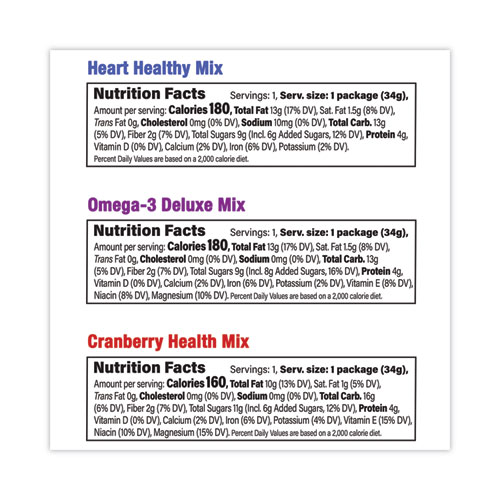 Image of Nature'S Garden Healthy Trail Mix Snack Packs, 1.2 Oz Pouch, 50 Pouches/Carton Ships In 1-3 Business Days