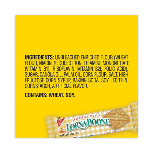Image of Nabisco® Lorna Doone Shortbread Cookies, 1.5 Oz Packet, 30 Packets/Carton, Ships In 1-3 Business Days