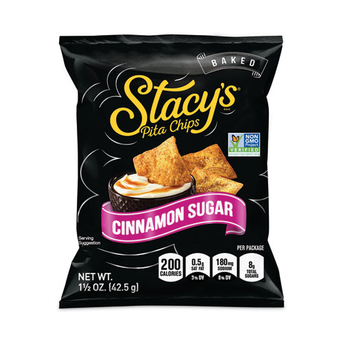 Stacy'S® Pita Chips, 1.5 Oz Bag, Cinnamon Sugar, 24/Carton, Ships In 1-3 Business Days