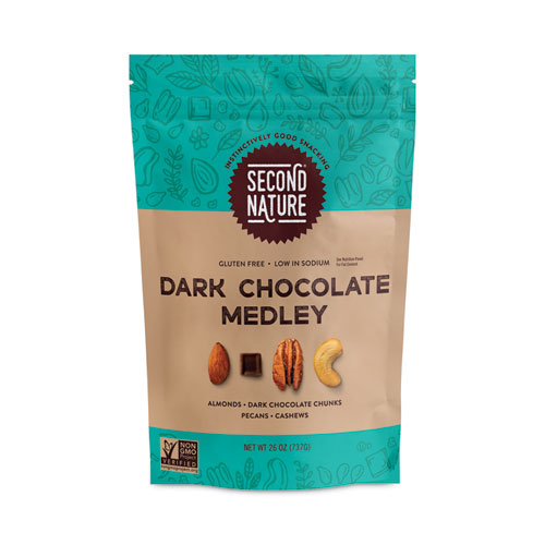 Dark Chocolate Medley Trail Mix, 26 oz Resealable Pouch, Ships in 1-3 Business Days