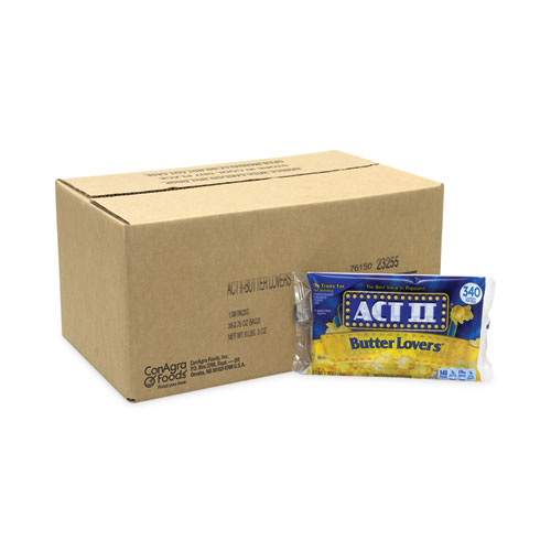 Image of Act Ii® Butter Lovers Microwave Popcorn, 2.75 Oz Bag, 36/Carton, Ships In 1-3 Business Days