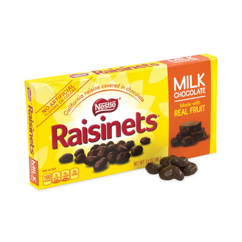 Raisinets Milk Chocolate Candy Raisins, 3.5 oz Box, 15 Boxes/Carton, Ships in 1-3 Business Days