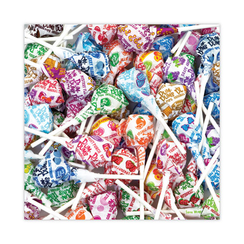 Image of Spangler® Dum-Dum-Pops, Assorted Flavors, Individually Wrapped, Bulk 30 Lb Carton