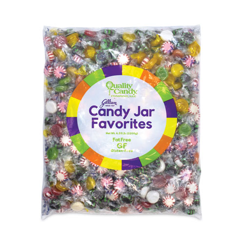 Image of Gilliam® Candy Jar Favorites, Assorted Flavors, 5 Lb, 90 Pieces/Jar, Ships In 1-3 Business Days