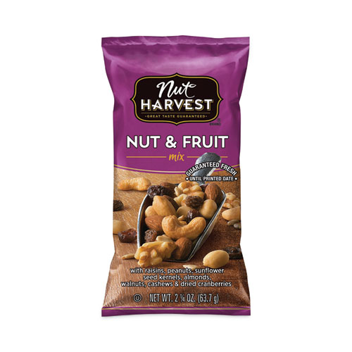 Nut and Fruit Mix, 2.25 oz Pouch, 8/Carton, Ships in 1-3 Business Days