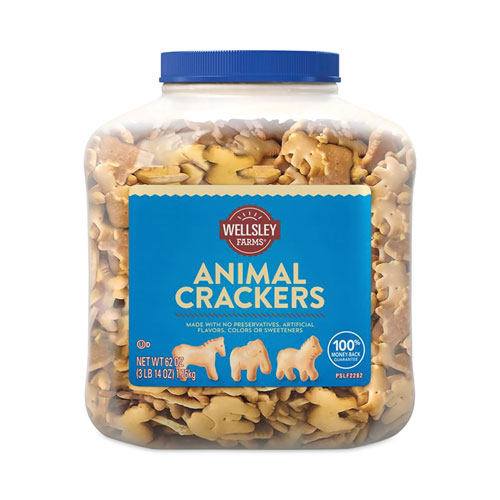 Image of Wellsley Farms™ Animal Crackers, 62 Oz Tub, Ships In 1-3 Business Days