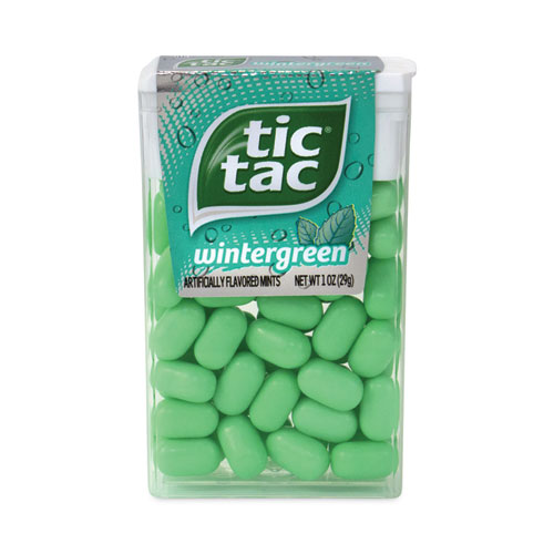 Tic Tac® Breath Mints, Wintergreen, 1 oz Bottle, 12 Bottles/Box, Ships in 1-3 Business Days