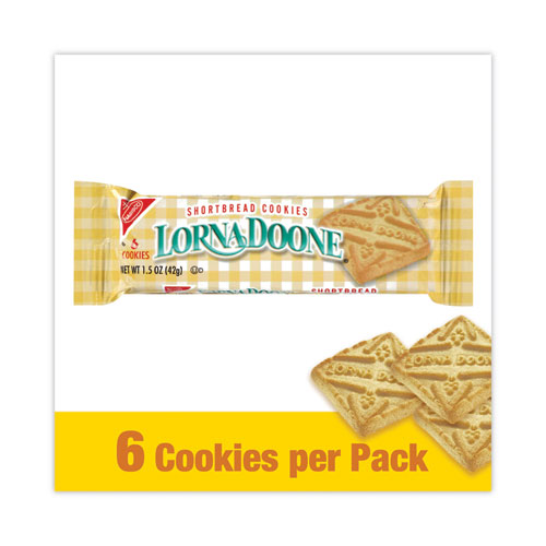 Lorna Doone Shortbread Cookies, 1.5 oz Packet, 30 Packets/Carton, Ships in 1-3 Business Days