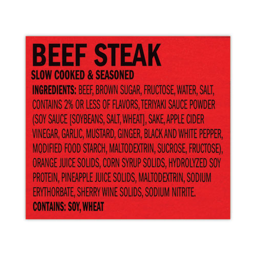 Image of Jack Link€™S Jumbo Teriyaki Beek Steak, 2 Oz, 12/Box, Ships In 1-3 Business Days
