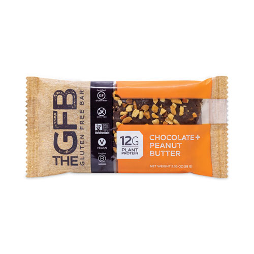 THE GFB® Chocolate Peanut Butter Bar, 2.05 oz Bar, 12/Box Delivered in 1-4 Business Days