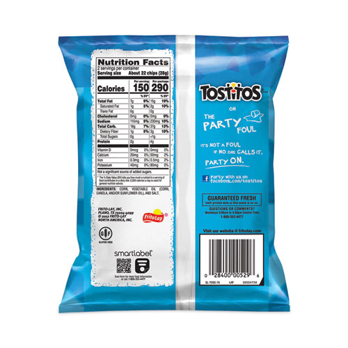 Image of Tostitos® Bite Size Tortilla Chips, 2 Oz Bag, 64 Bags/Carton, Ships In 1-3 Business Days