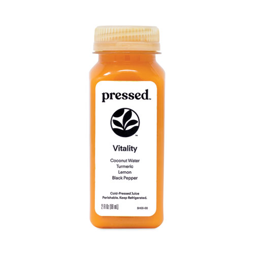 Pressed Juicery Vitality Shots, 2 oz Bottle, 12/Pack, Delivered in 1-4 Business Days