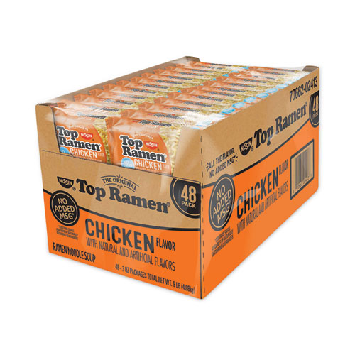 Top Ramen, Chicken, 3 oz Pack, 48 Packs/Carton, Ships in 1-3 Business Days
