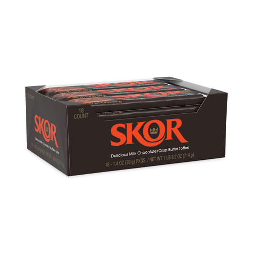 Image of Skor Candy Bar, 1.4 Oz Bar, 18/Carton, Ships In 1-3 Business Days