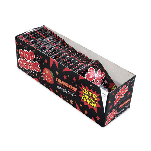 Image of Pop Rocks® Sugar Candy,Strawberry, 0.33 Oz Pouches, 24/Carton, Ships In 1-3 Business Days