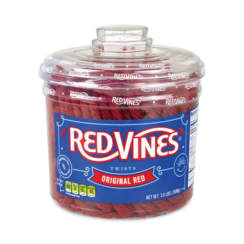 Image of Red Vines® Original Red Twists, 3.5 Lb Tub, Ships In 1-3 Business Days