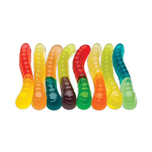 Mini Gummi Worms, Assorted Flavors, 5 lb Bag, Delivered in 1-4 Business Days