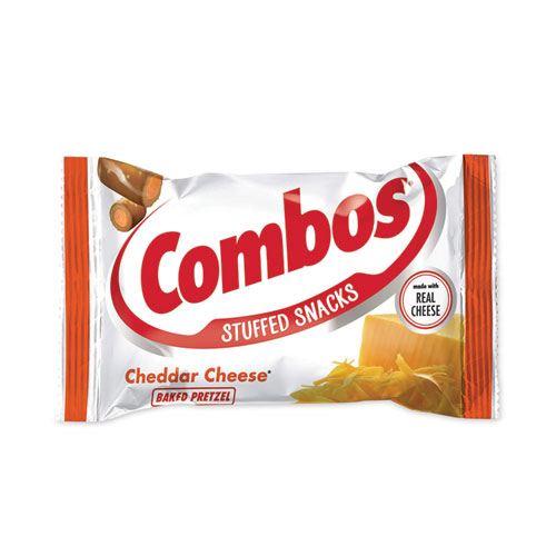 Combos® Baked Snacks, 1.8 Oz Bag, Cheddar Cheese Pretzel, 18 Bags/Carton, Ships In 1-3 Business Days