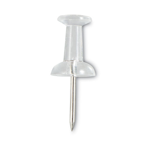 Universal® Clear Push Pins, Plastic, Clear, 0.38", 400/Pack
