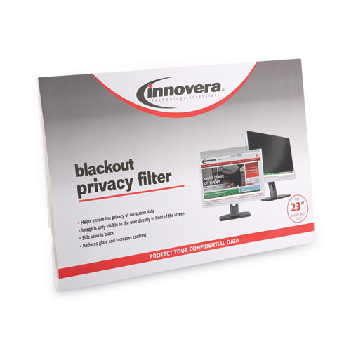 Image of Innovera® Blackout Privacy Filter For 23" Widescreen Flat Panel Monitor, 16:9 Aspect Ratio
