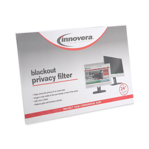 Image of Innovera® Blackout Privacy Filter For 24" Widescreen Flat Panel Monitor, 16:9 Aspect Ratio