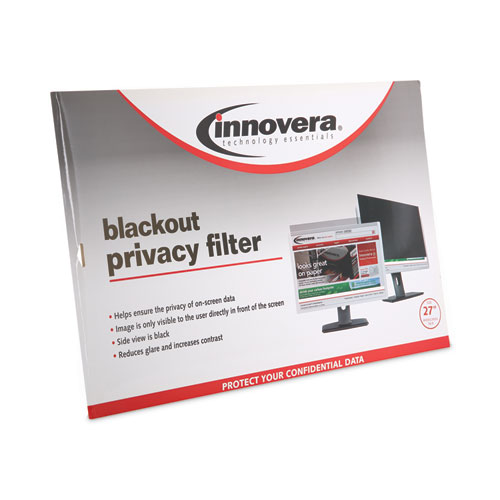 Image of Innovera® Blackout Privacy Filter For 27" Widescreen Flat Panel Monitor, 16:9 Aspect Ratio
