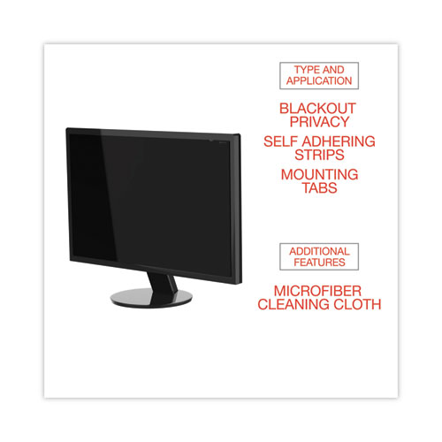 Image of Innovera® Blackout Privacy Filter For 30" Widescreen Flat Panel Monitor, 16:10 Aspect Ratio