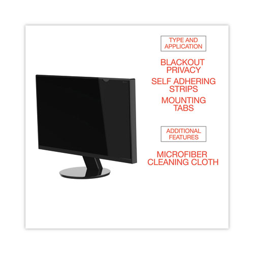 Image of Innovera® Blackout Privacy Filter For 14" Widescreen Laptop, 16:9 Aspect Ratio