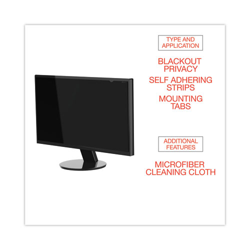 Image of Innovera® Blackout Privacy Filter For 18.5" Widescreen Flat Panel Monitor, 16:9 Aspect Ratio