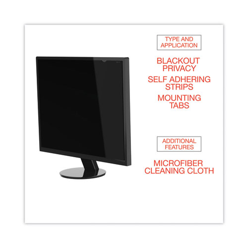 Image of Innovera® Blackout Privacy Monitor Filter For 20.1" Flat Panel Monitor