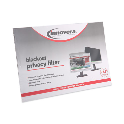 Image of Innovera® Blackout Privacy Monitor Filter For 23.6" Widescreen Flat Panel Monitor, 16:9 Aspect Ratio