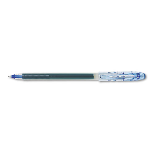 Neo-Gel Stick Gel Pen, Fine 0.7mm, Blue Ink/Barrel, Dozen