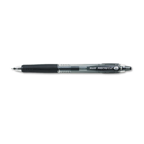 Pilot® Precise Gel BeGreen Retractable Roller Ball Pen, Black Ink, .7mm, Dozen