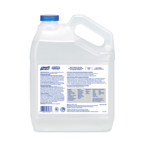 Image of Purell® Foodservice Surface Sanitizer, Fragrance Free, 1 Gal Bottle