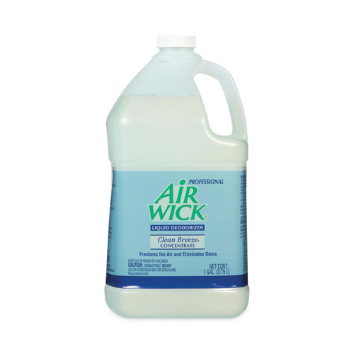 Professional Air Wick® Liquid Deodorizer, Clean Breeze, 1 gal Bottle, Concentrate