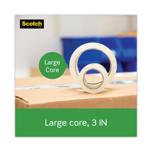 Image of Scotch® Tough Grip Moving Packaging Tape With Dispenser, 3" Core, 1.88" X 54.6 Yds, Clear