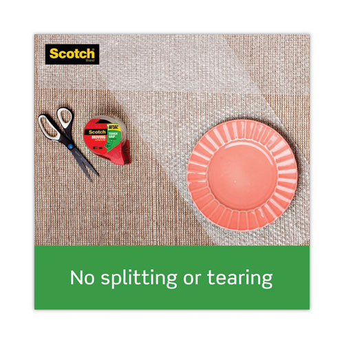 Image of Scotch® Tough Grip Moving Packaging Tape With Dispenser, 3" Core, 1.88" X 54.6 Yds, Clear