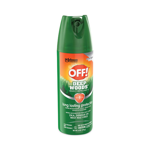 Image of Off!® Deep Woods Insect Repellent, 6 Oz Aerosol Spray, 12/Carton