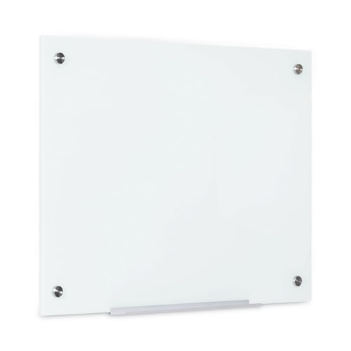 Magnetic Glass Dry Erase Board, 72 x 48, Opaque White Surface