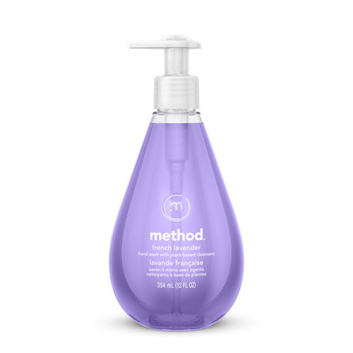 Method® Gel Hand Wash, French Lavender, 12 Oz Pump Bottle, 6/Carton