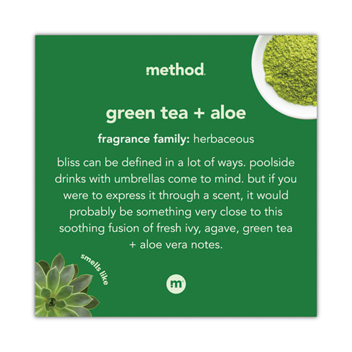 Image of Method® Foaming Hand Wash, Green Tea/Aloe, 10 Oz Pump Bottle, 6/Carton