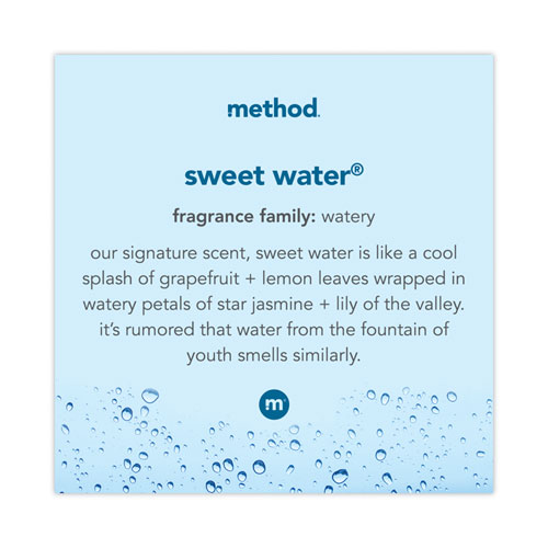 Image of Method® Gel Hand Wash, Sweet Water, 12 Oz Pump Bottle, 6/Carton