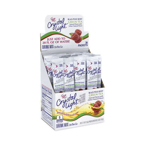 On-The-Go Sugar-Free Drink Mix, Raspberry Green Tea, 0.12 oz Single-Serving, 30/Pk, 2 Pk/Box, Delivered in 1-4 Business Days